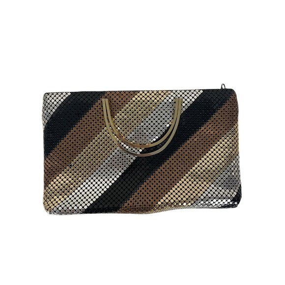 Vintage Bags By Marlo Metal Mesh Evening Shoulder Bag Chain Strap Party Purse - Picture 3 of 8